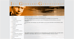 Desktop Screenshot of idagerhardtgenootschap.nl